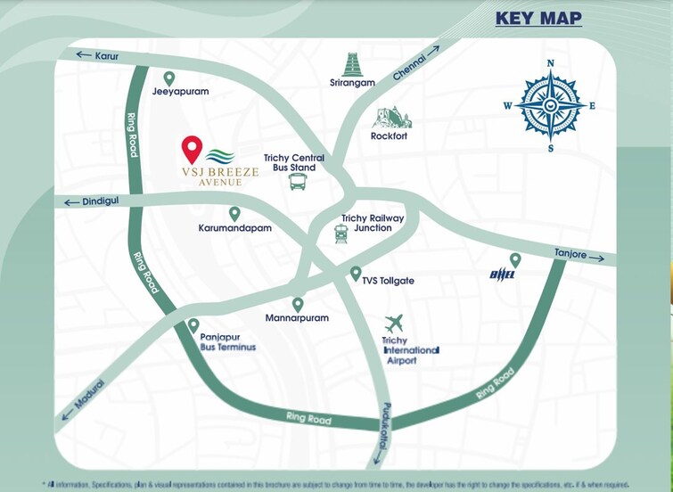 Map Location, dheeran nagar  1200 Sq.Ft. Plot In Dheeran Nagar Trichy 9855895