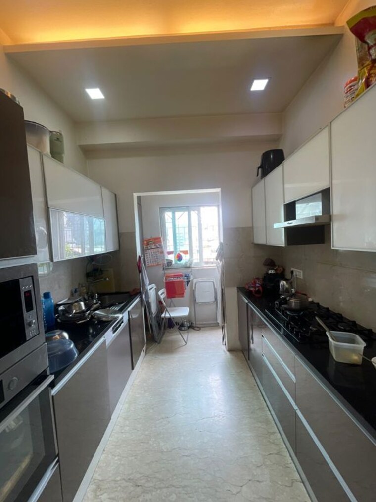 Kitchen, benchmark-solus 4 Bedroom 1650 Sq.Ft. Apartment In Bandra West Mumbai 9855905