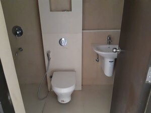 Bathroom in 1 BHK Apartment at Metropolis Bayside, Kasarvadavali – for Rent
