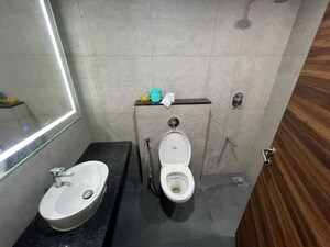 Bathroom in 4 BHK Apartment at K Raheja Reserve, Mohammadwadi – for Rent