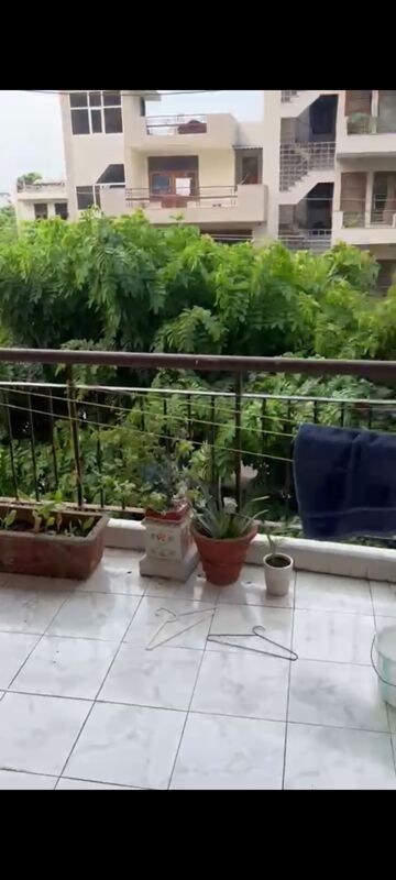 Balcony in 3 BHK Apartment at Doordarshan Apartment, Sector 45 – for Rent