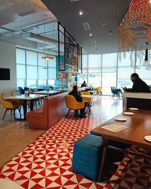 Building Lobby in 2 BHK Apartment at Emaar Digi Homes, Sector 62 – for Rent