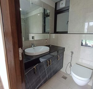Bathroom in 3 BHK Apartment at Adani Samsara Vilasa, Sector 63 – for Rent