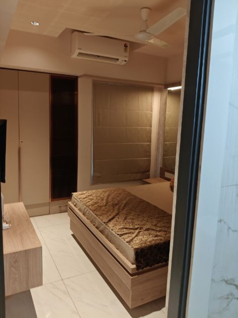 Bedroom, concrete-sai-swaroop 1 Bedroom 387 Sq.Ft. Apartment In Chembur Mumbai 9856234