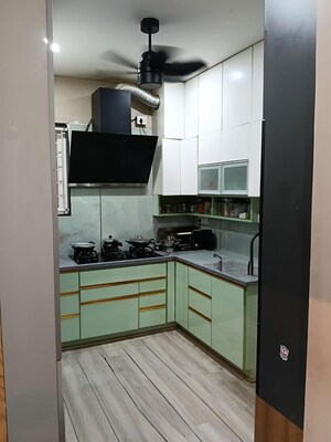 Kitchen in 3 BHK Apartment at Aparna Serene Park, Kondapur – for Rent