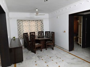 Dining area in 3 BHK Apartment at Bodakdev – for Rent