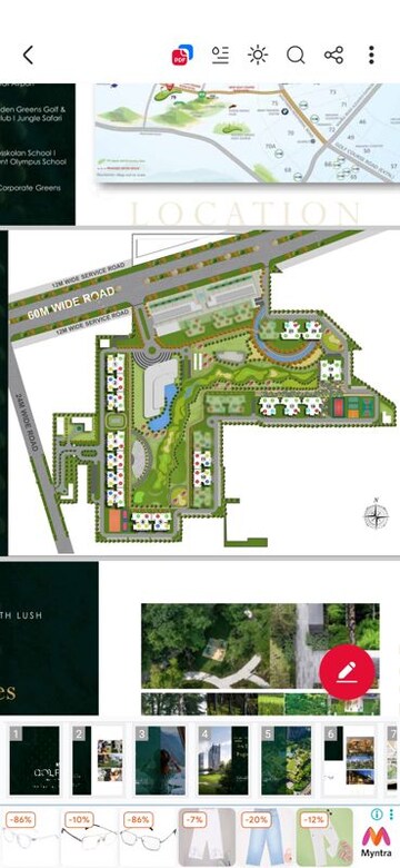 Master Plan in 3.5 BHK Apartment at M3M Golf Hills, Sector 79 – for Sale