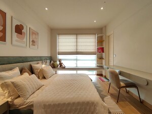 Bedroom in 3 BHK Apartment at Bhartiya Leela Residences, Thanisandra Main Road – for Rent