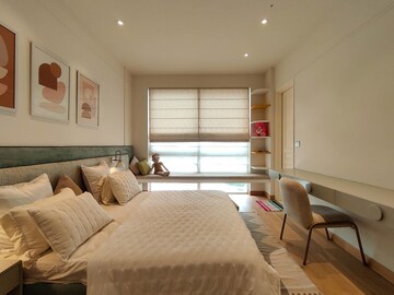 Bedroom in 3 BHK Apartment at Bhartiya Leela Residences, Thanisandra Main Road – for Rent