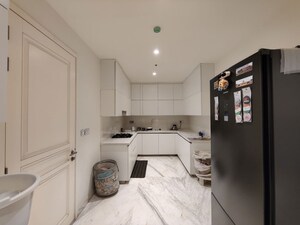 Bathroom in 4 BHK Apartment at Bhartiya Leela Residences, Thanisandra Main Road – for Rent