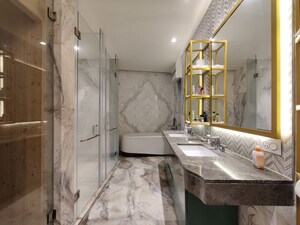 Kitchen in 4 BHK Apartment at Bhartiya Leela Residences, Thanisandra Main Road – for Rent