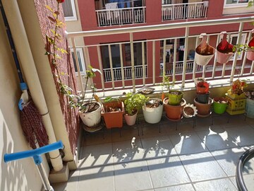 Balcony in 2 BHK Apartment at Brigade Bricklane, Jakkuru – for Rent