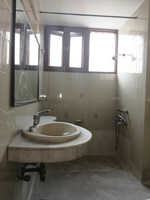 Bathroom in 3 BHK Builder Floor at Panchsheel Enclave – for Rent