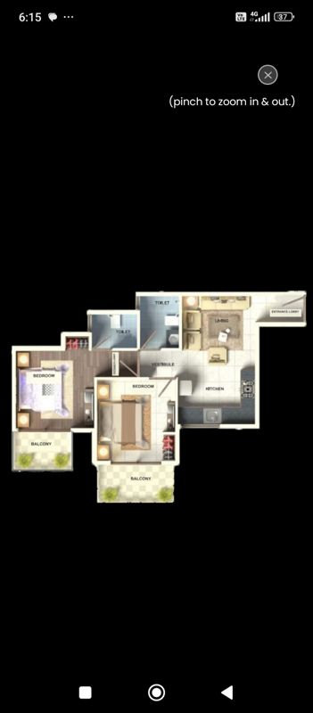 2 BHK + Extra Room Apartment For Sale in GLS Arawali Homes