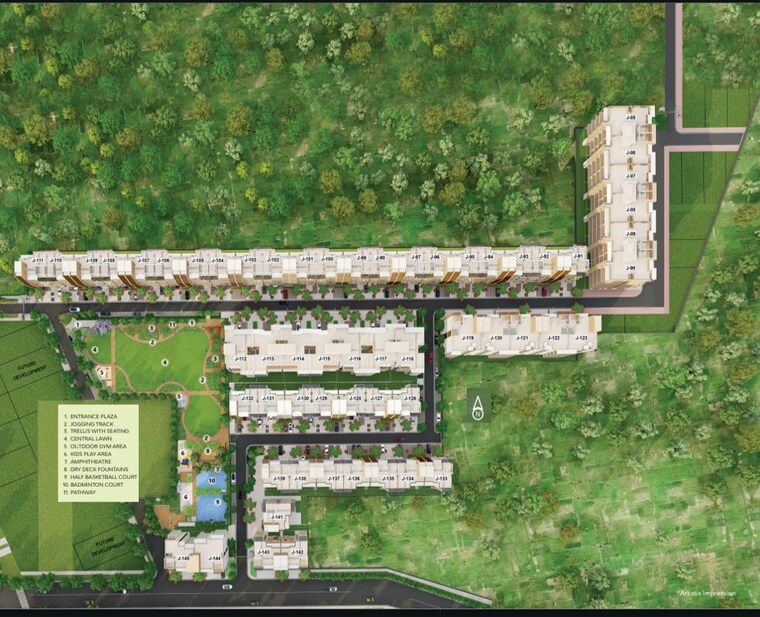 Master Plan, adani-samsara-vilasa 5 Bedroom 517 Sq.Ft. Apartment In Sector 63 Gurgaon 9856561