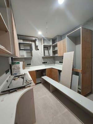 Kitchen in 3 BHK Builder Floor at Chittaranjan Park – for Sale