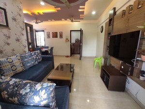Living Room in 3 BHK Apartment at Ashar Residency, Pokhran Road No Two – for Sale