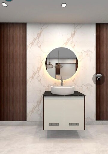 Bathroom in 3 BHK Apartment at INDIS Viva City, Kondapur – for Rent