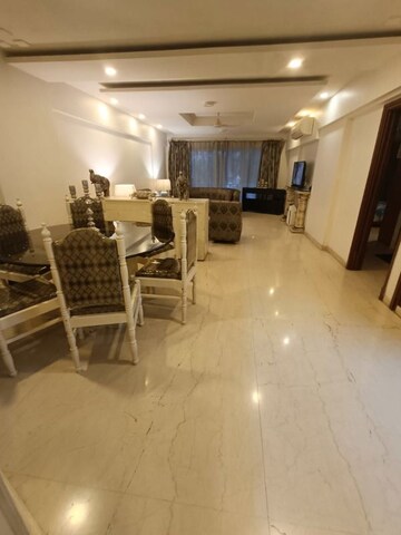 Living Room in 4 BHK Apartment at Ekta Enchante Apartment, Khar West – for Sale