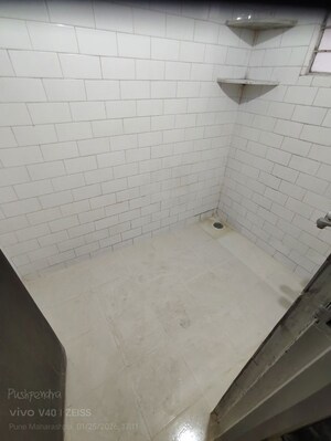 Bathroom in 2 BHK Apartment at Shriram Nagar CHS, Aundh – for Rent