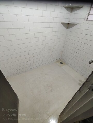 Bathroom in 2 BHK Apartment at Shriram Nagar CHS, Aundh – for Rent