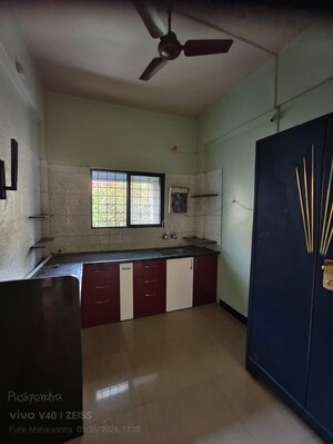 Kitchen in 2 BHK Apartment at Shriram Nagar CHS, Aundh – for Rent