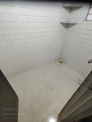 Bathroom in 2 BHK Apartment at Shriram Nagar CHS, Aundh – for Rent