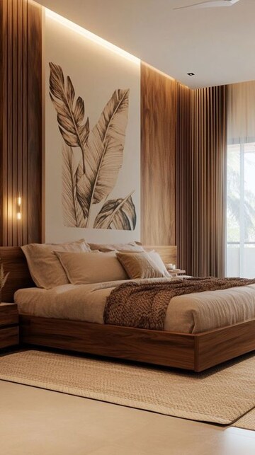 Bedroom in 3 BHK Apartment at Godrej Planet, Jacob Circle – for Rent