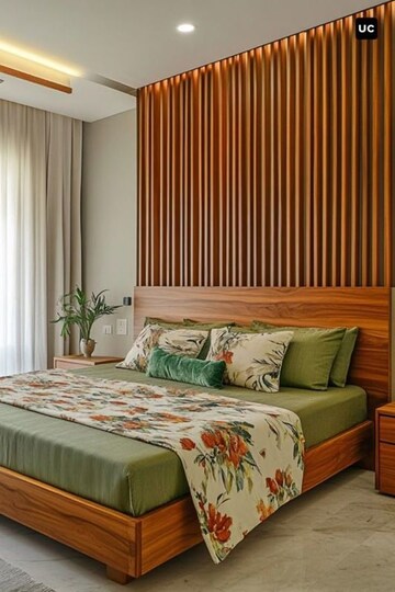 Bedroom in 3 BHK Apartment at Godrej Planet, Jacob Circle – for Rent