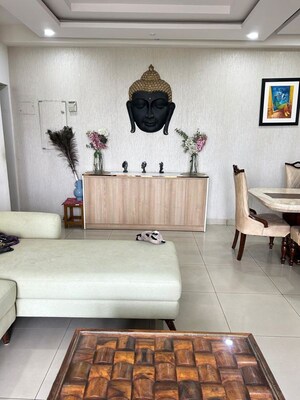 Living Room in 3.5 BHK Apartment at Emaar Palm Gardens, Sector 83 – for Rent