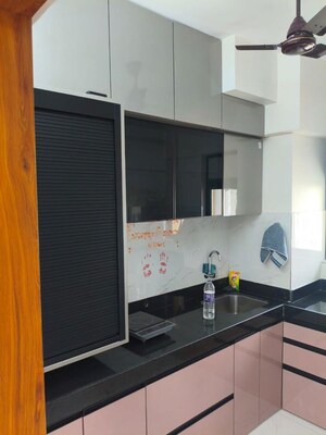 Kitchen in 1.5 BHK Apartment at Runwal Gardens Phase I, Dombivli East – for Rent