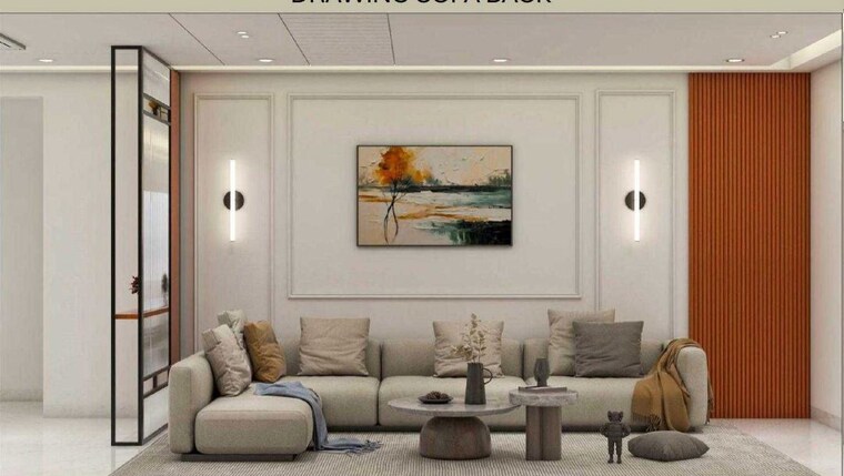 Living Room, prestige-beverly-hills 4 Bedroom 2708 Sq.Ft. Apartment In Kokapet Hyderabad 9857159