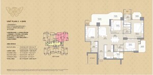 Floor Plan in 3 BHK Apartment at Gaur Chrysalis, Sector 22d Yamuna Expressway – for Sale