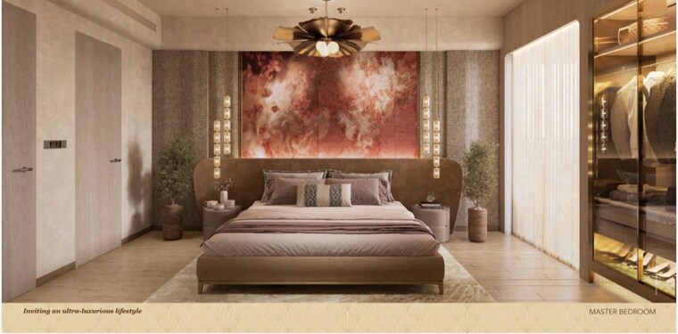 Bedroom, gaur-chrysalis 3 Bedroom 1910 Sq.Ft. Apartment In Sector 22d Yamuna Expressway Greater Noida 9857174