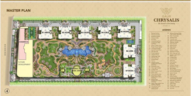 Master Plan, gaur-chrysalis 3 Bedroom 1910 Sq.Ft. Apartment In Sector 22d Yamuna Expressway Greater Noida 9857174