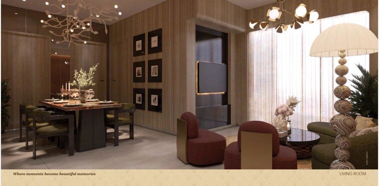 Living Room, gaur-chrysalis 4 Bedroom 2495 Sq.Ft. Apartment In Sector 22d Yamuna Expressway Greater Noida 9857180