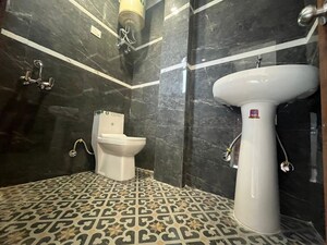 Bathroom in 3 BHK Builder Floor at Chattarpur – for Rent