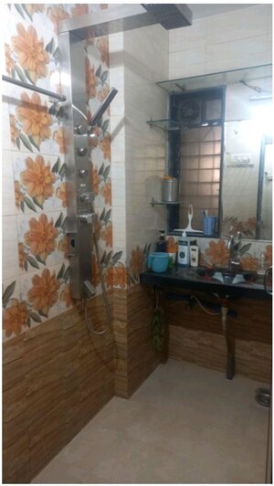 Bathroom in 1 BHK Apartment at Athene CHS, Majiwada – for Rent