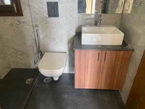 Bathroom in 3 BHK Builder Floor at Green Park – for Rent