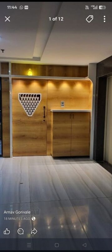 Bedroom in 3 BHK Apartment at Saket Complex, Kalwa – for Rent