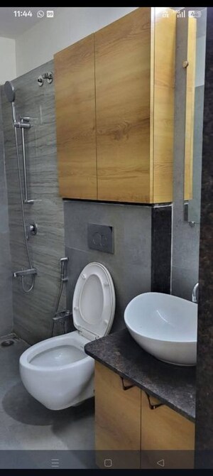 Bathroom in 3 BHK Apartment at Saket Complex, Kalwa – for Rent