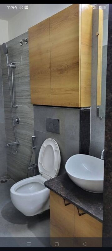 Bathroom in 3 BHK Apartment at Saket Complex, Kalwa – for Rent