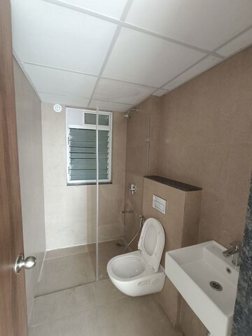 Bathroom in 2 BHK Apartment at Runwal The Central Park, Chinchwad – for Rent