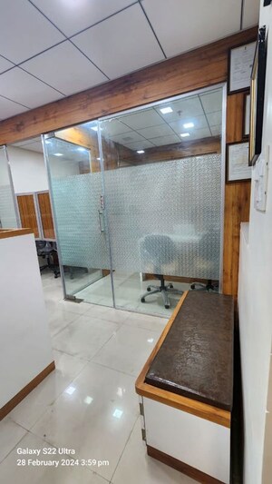 Bathroom in  Office Space at Akshar Business Park, Vashi Sector 19f – for Rent