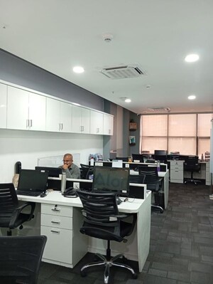 Team Area in  Office Space at Real Tech Park, Vashi Sector 30a – for Rent