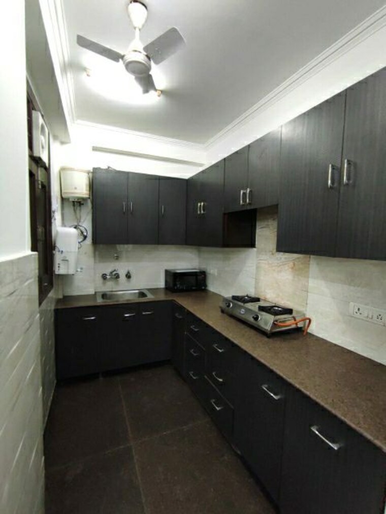 Kitchen, lajpat nagar 4 3 Bedroom 1400 Sq.Ft. Builder Floor In Lajpat Nagar 4 Delhi 8993604