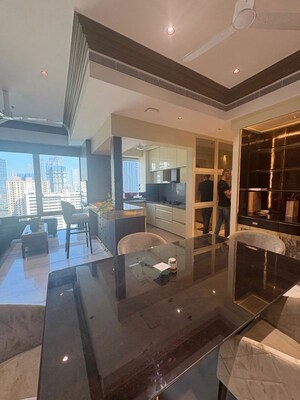 Living Room in 2 BHK Apartment at Indiabulls Blu, Worli – for Rent