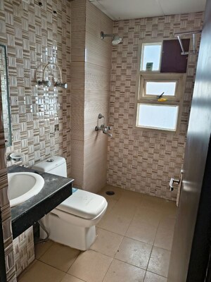 Bathroom in 3 BHK Apartment at AWHO 8B, Vrindavan Yojna – for Rent