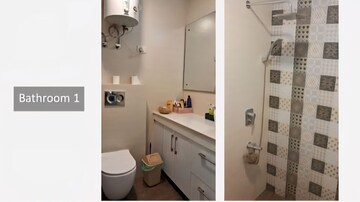 Bathroom in 4 BHK Builder Floor at Ardee City, Sector 52 – for Rent