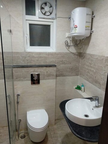 Bathroom in 2.5 BHK Apartment at MI Rustle Court, Gomti Nagar – for Rent